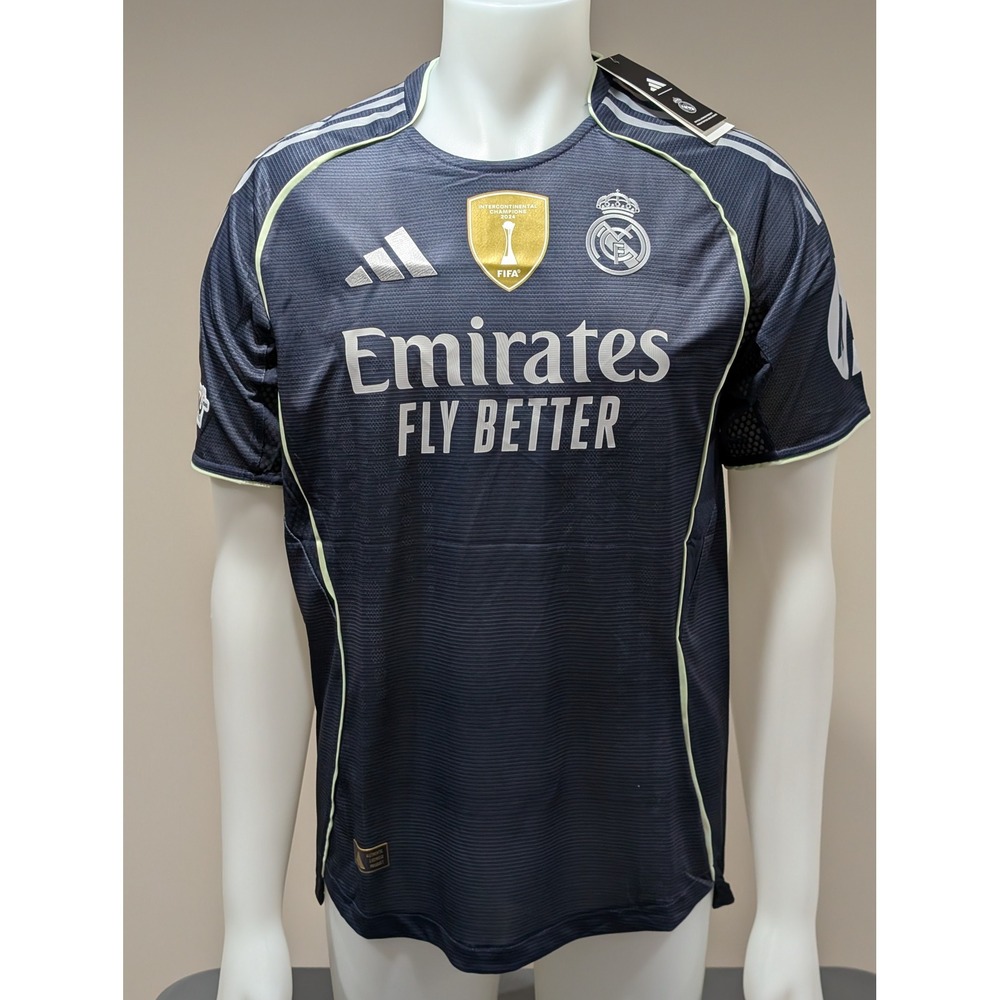Adidas Real Madrid 2023-24 Away Jersey Bellingham 5 Navy Blue XL Slim Fit NEW